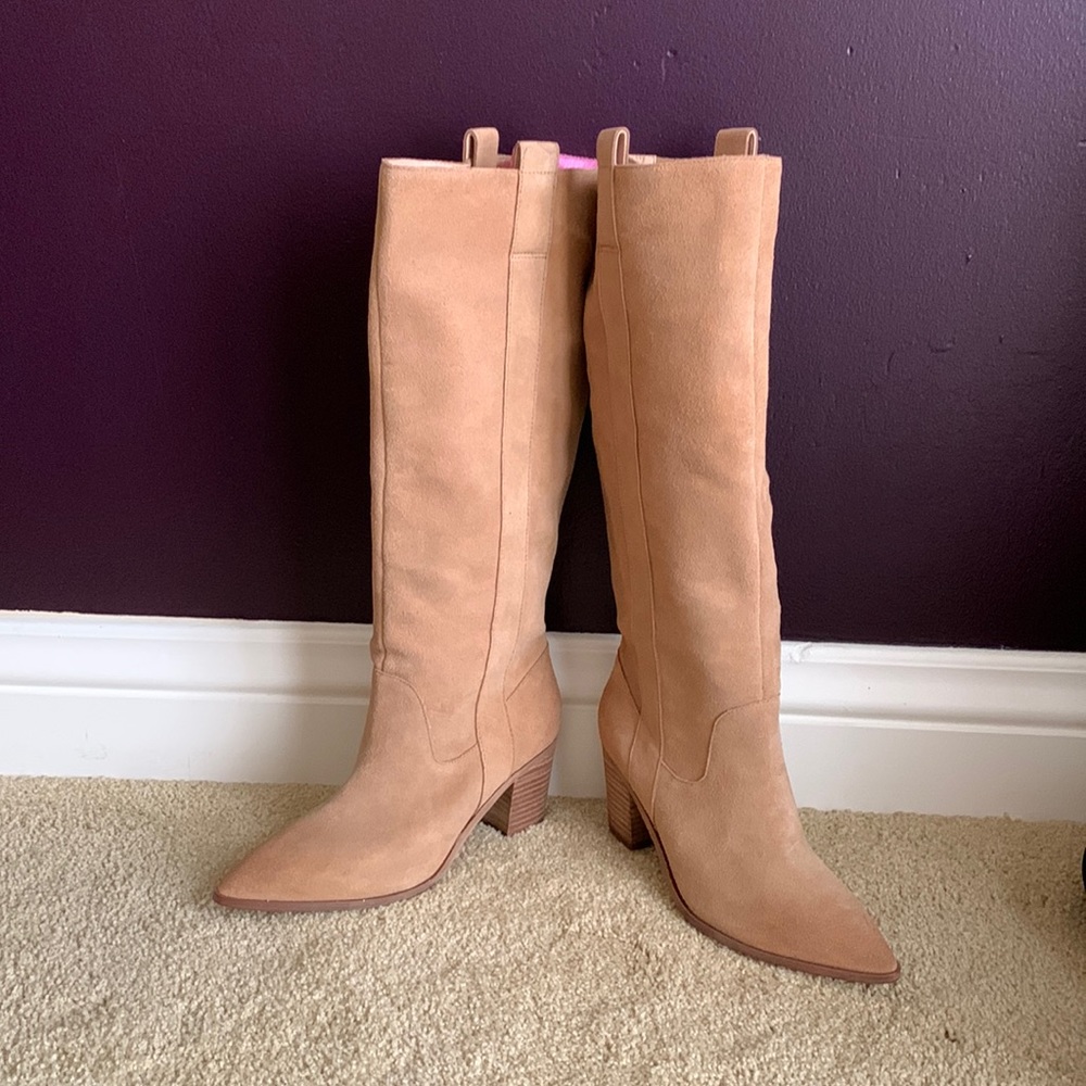 Brand New Tan Suede boots Charles David